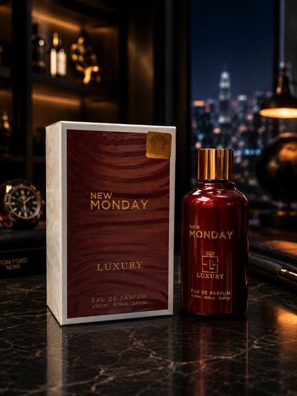 New Monday Luxury Eau de Perfume By Khalis For Men 100ml 3.4 fl oz